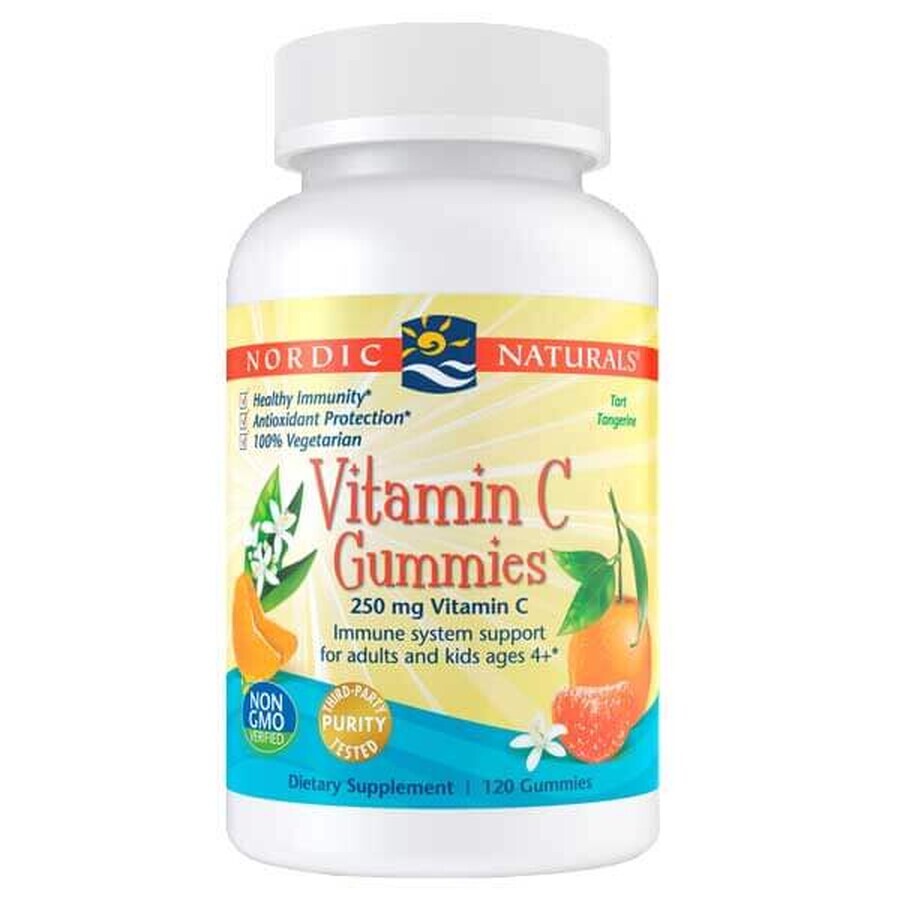 Winkel op Nordic Naturals Vitamine C Gummies, jelly beans voor kinderen vanaf 4 jaar, mandarijnsmaak, 120 stuks Nordic Naturals Vitamine C Gummies, jelly beans voor kinderen vanaf 4 jaar, mandarijnsmaak, 120 stuks