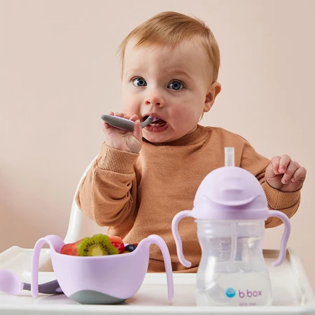 B.Box, bottle with straw, Gelato Boysenberry, from 6 months, 240 ml
