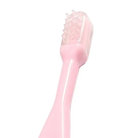 BabyOno, brosses à dents pour bébés et enfants, 550/01, rose, 3 pièces