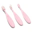 BabyOno, brosses à dents pour bébés et enfants, 550/01, rose, 3 pièces
