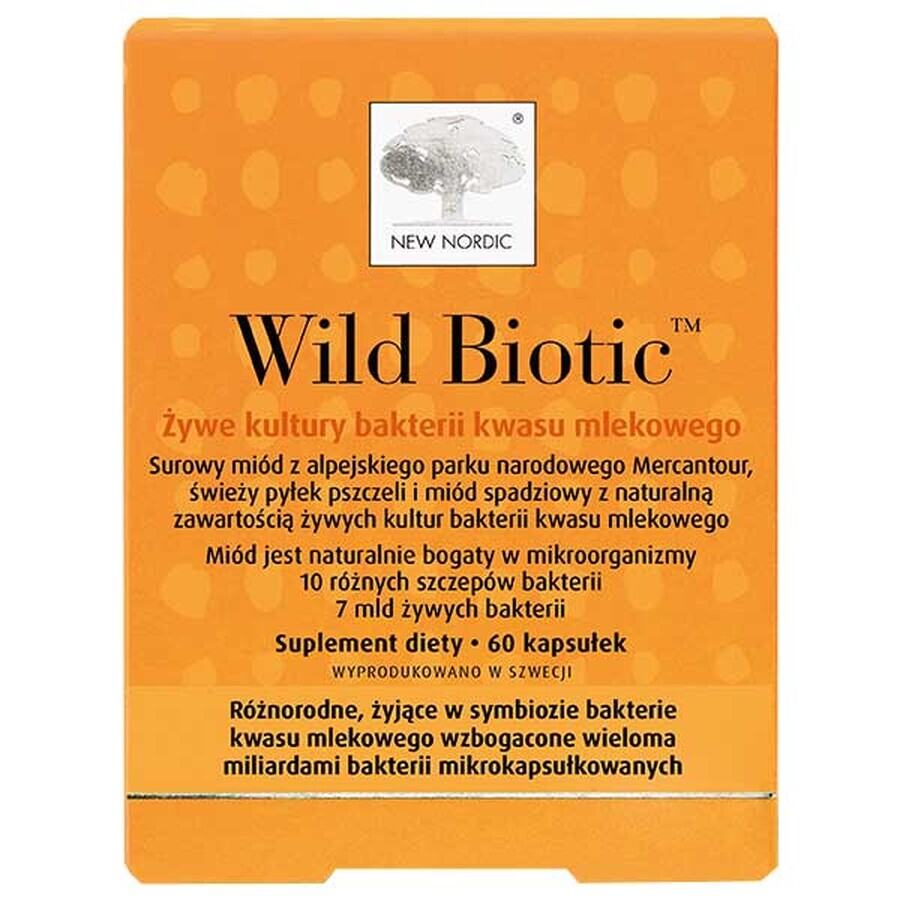 Boutique New Nordic Wild Biotic, 60 capsules New Nordic Wild Biotic, 60 capsules