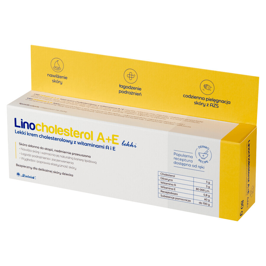 Shop Linocholesterin A+E light, Cholesterincreme mit den Vitaminen A und E, 80 g Linocholesterin A+E light, Cholesterincreme mit den Vitaminen A und E, 80 g