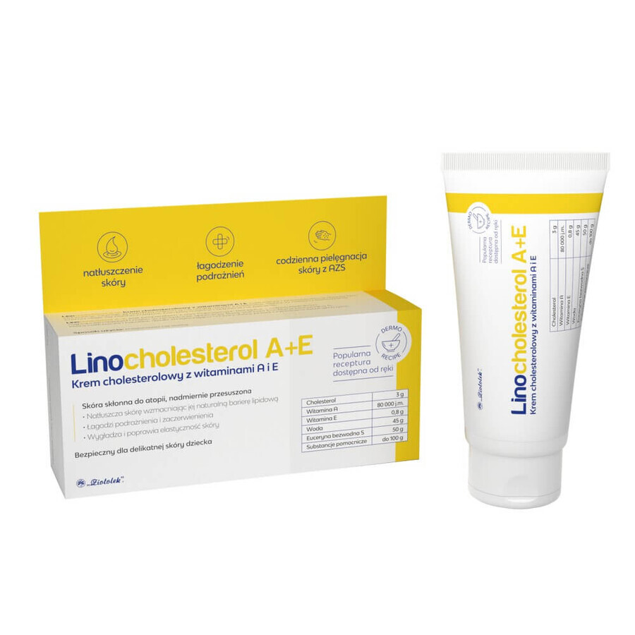 Linocholesterin A+E light, Cholesterincreme mit den Vitaminen A und E, 80 g Linocholesterin A+E light, Cholesterincreme mit den Vitaminen A und E, 80 g