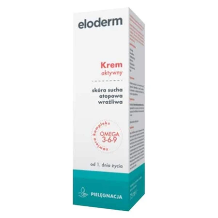 Eloderm Omega 3-6-9 Plus, gel limpiador 2 en 1 para cuerpo y cabello, desde el 1er día de vida, 400 ml + crema activa adicional desde el 1er día de vida, 75 ml