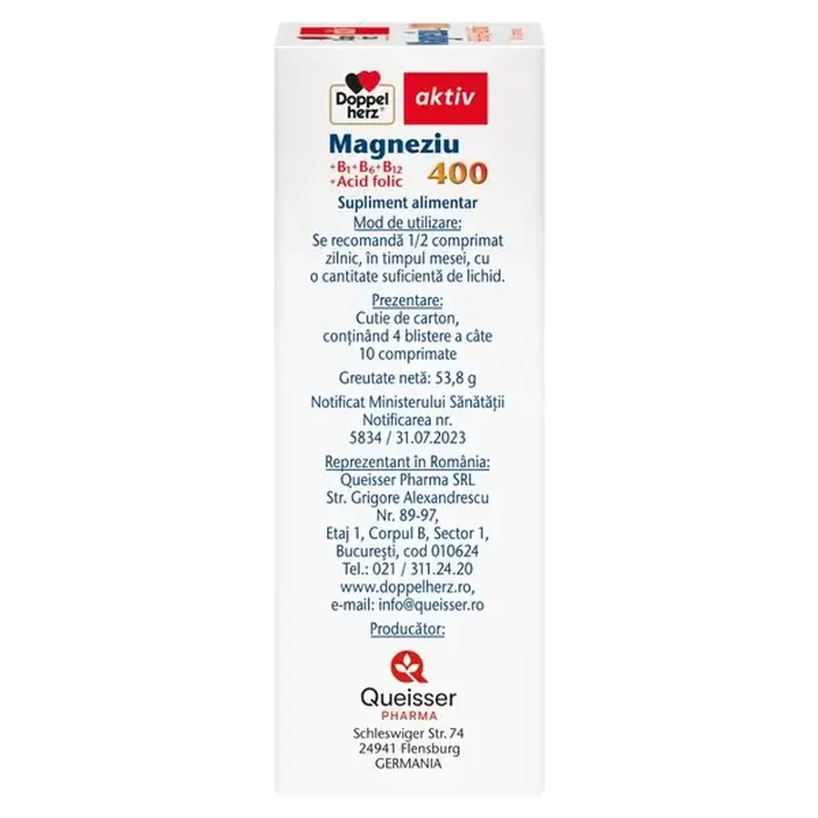 Magnesium 400 30+ 10 Tabletten, Doppelherz