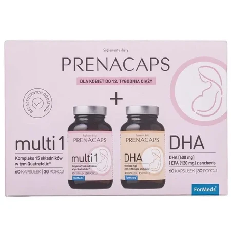 ForMeds Kit Prenacaps Multi 1, 60 Kapseln + DHA, 60 Kapseln
