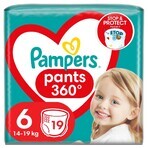 Pampers Pampers, luiers, Extra Large, maat 6, 14-19 kg, 19 stuks Pampers Pampers, luiers, Extra Large, maat 6, 14-19 kg, 19 stuks