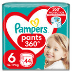 Pampers Pants, pannolini, Extra Large, taglia 6, 14-19 kg, 44 pz. Pampers Pants, pannolini, Extra Large, taglia 6, 14-19 kg, 44 pz.