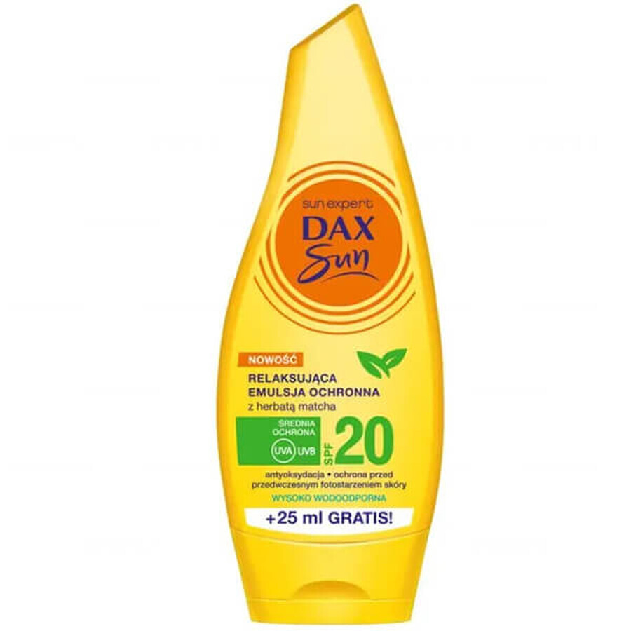 Buy DAX Sun, relaxing protective emulsion with matcha tea, SPF 20, 175 ml DAX Sun, relaxing protective emulsion with matcha tea, SPF 20, 175 ml