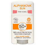Alphanova Sun, face cream, stick, SPF 50+, Pink Coral, 12 g