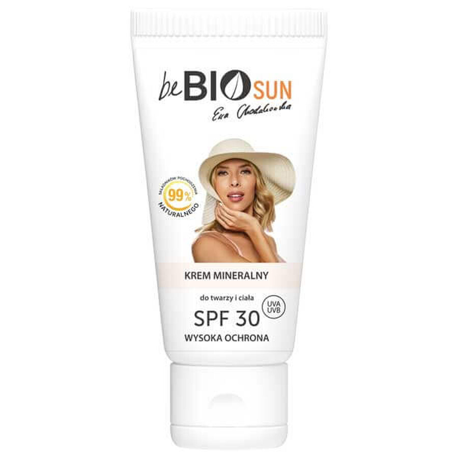 Comprar beBIO SUN Ewa Chodakowska, crema mineral para rostro y cuerpo, SPF 30, 75 ml beBIO SUN Ewa Chodakowska, crema mineral para rostro y cuerpo, SPF 30, 75 ml