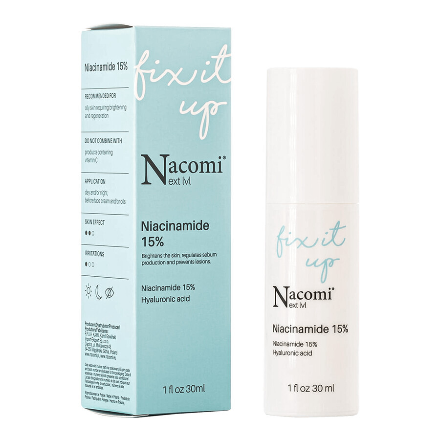 Boutique Nacomi Next Level, sérum avec niacinamide 15%, 30 ml Nacomi Next Level, sérum avec niacinamide 15%, 30 ml