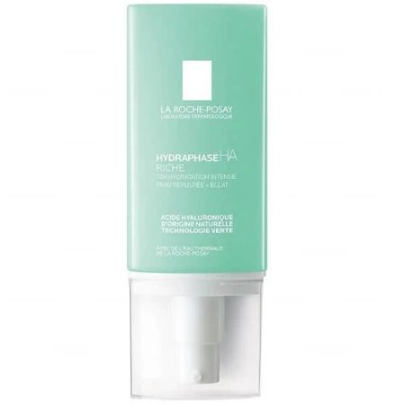 La Roche-Posay Hydraphase HA Crema rica e intensamente hidratante con una consistencia rica, 50 ml