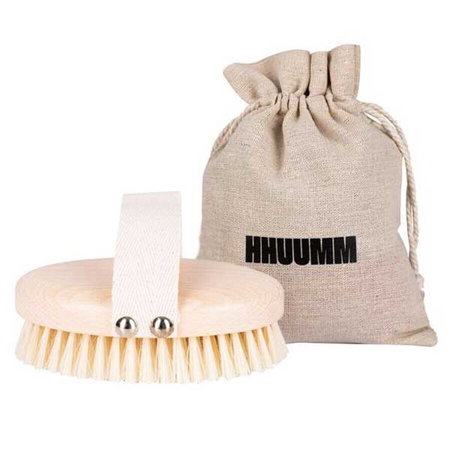 Hhuumm, brosse de massage et de lavage du corps, fibre douce, courte Hhuumm, brosse de massage et de lavage du corps, fibre douce, courte