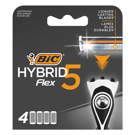 BIC Flex 5 Hybrid, cartuchos reemplazables, 4 piezas
