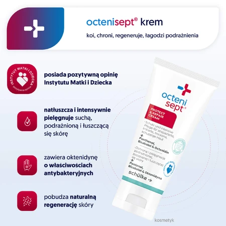 Octenisept Protect&Repair, cream for irritated, cracked and exfoliated skin, 50 ml