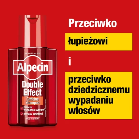 Alpecin Double Efect Caffeine shampoo with caffeine against hair loss and dandruff, 200 ml