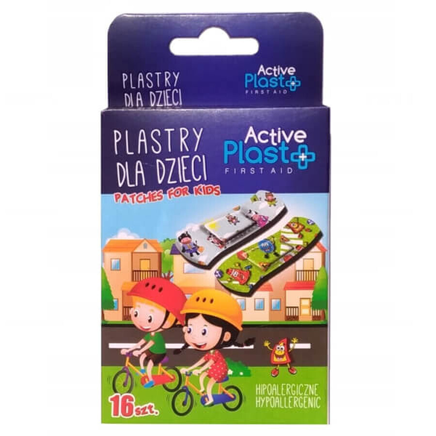 Buy ActivePlast, plasters for children, hypoallergenic, 7 cm x 2 cm, 16 pieces ActivePlast, plasters for children, hypoallergenic, 7 cm x 2 cm, 16 pieces