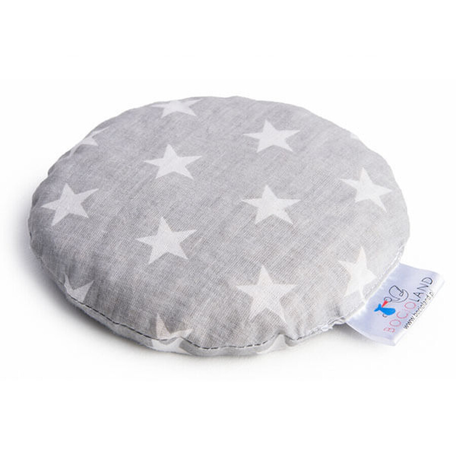 Buy Bocioland, round thermoformer with cherry seeds, 13 cm, gray stars, 1 pc Bocioland, round thermoformer with cherry seeds, 13 cm, gray stars, 1 pc