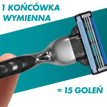 Gillette Mach 3, Ersatzkartuschen, 5 Stück