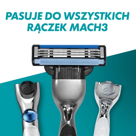 Gillette Mach 3, Ersatzkartuschen, 5 Stück