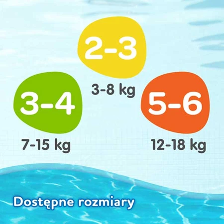 Huggies Little Swimmers, braguitas, para natación, Where's Dory, talla 3-4, 7-15 kg, 12 unidades