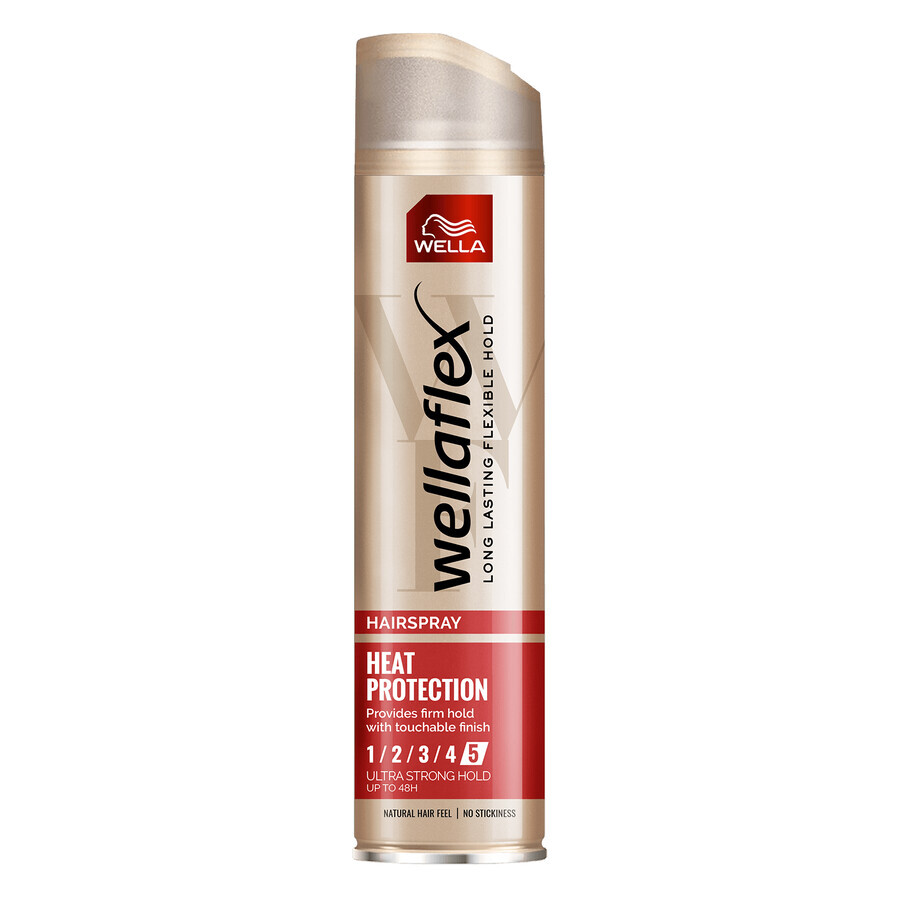 Cumpără Wella Wellaflex Heat Protection, fixativ, rezistență 5, 250 ml Wella Wellaflex Heat Protection, fixativ, rezistență 5, 250 ml