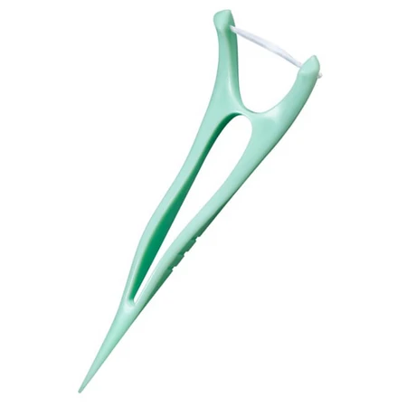 Jordan Easy Reach Flosser, Zahnseide und Zahnstocher 2-in-1, mint, 25 Stück