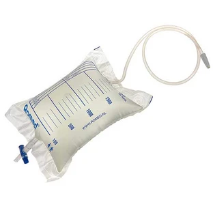 Bolsa de recogida de orina, estéril, con válvula y tubo en T, 2 L, 1 unidad