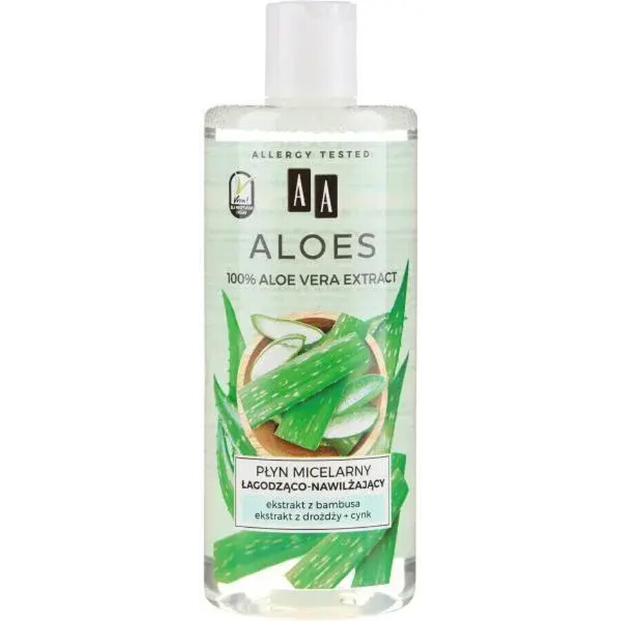 AA Aloe Vera, micellar lotion, soothing and moisturizing, 400 ml