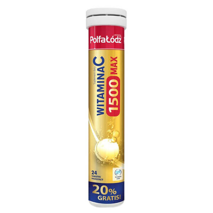 Laboratoria PolfaŁódź Vitamin C 1500 Max, 24 effervescent tablets