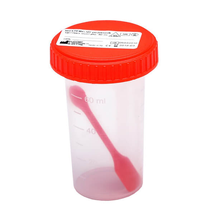 Comprar Contenedor para análisis de heces y orina, no estéril, multi, 60 ml Contenedor para análisis de heces y orina, no estéril, multi, 60 ml