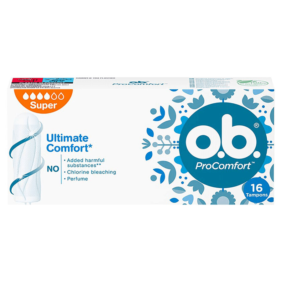 Buy OB ProComfort, sanitary pads, Super, 16 pcs OB ProComfort, sanitary pads, Super, 16 pcs