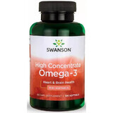 Swanson High Concentrate Omega-3, olio di pesce, 120 capsule