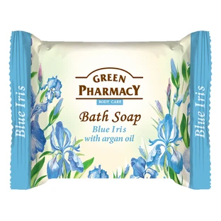 Green Pharmacy, jabón en barra, iris azul, aceite de argán, 100 g