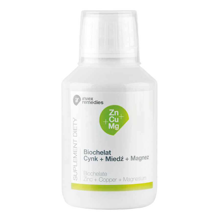 Biochelates, zinc + copper + magnesium, 150 ml