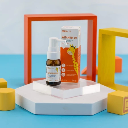 SEMA Lab Vitamina D3 400 UI para niños a partir de 1 día de edad, gotas, 10 ml