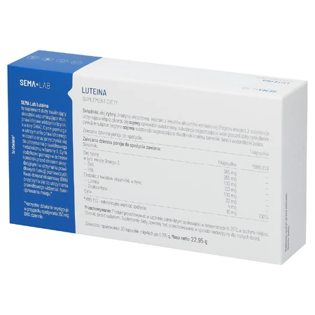 Lutéine SEMA Lab, 30 capsules molles