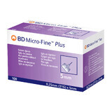 BD Micro-Fine Plus insulin pen needles BD Micro-Fine Plus, 31G (0.25 mm) x 5 mm, 100 pieces