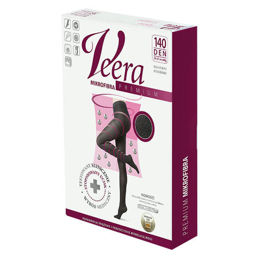 Comprar Veera Premium, medias de compresión de microfibra, 140 den, talla 5, negro Veera Premium, medias de compresión de microfibra, 140 den, talla 5, negro