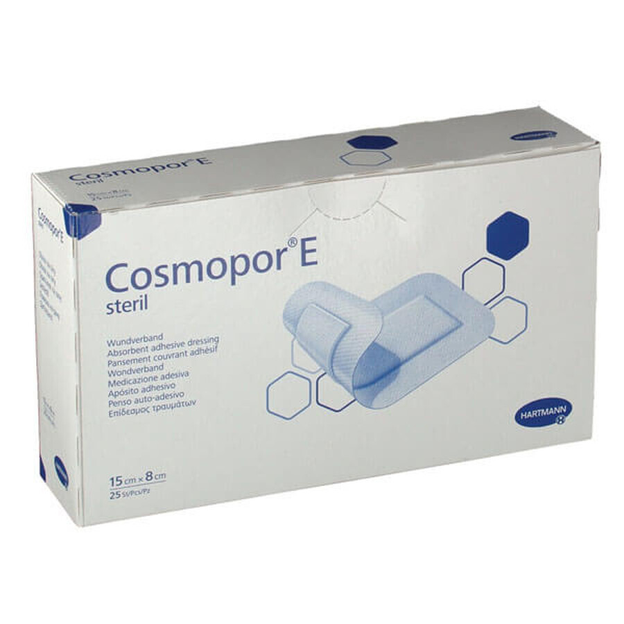 Cumpără Cosmopor E, pansament chirurgical, steril, 15 cm x 8 cm, 25 buc Cosmopor E, pansament chirurgical, steril, 15 cm x 8 cm, 25 buc