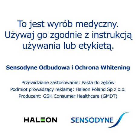 Sensodyne Reconstruction and Protection Whitening, pasta blanqueadora para dientes hipersensibles, 75 ml