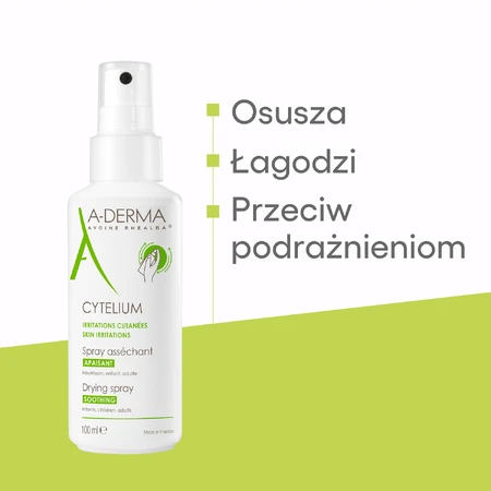 A-Derma Cytelium, drying spray for suppurating irritations, for face and body, 100 ml