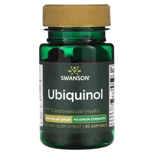 Swanson Ubiquinol 200 mg, coenzima Q10, 30 cápsulas