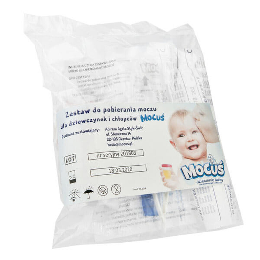 Comprar Mocus, set de recogida de orina para niñas y niños, 1 ud. Mocus, set de recogida de orina para niñas y niños, 1 ud.