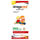 Omegamed Immunity DHA, syrup for children over 1 year of age, orange flavor, 140 ml CONTAMINATED PACKAGING