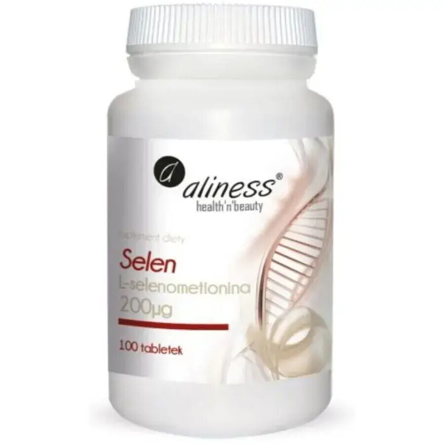 Boutique Aliness Selenium L-selenomethionine 200 µg, 100 comprimés Aliness Selenium L-selenomethionine 200 µg, 100 comprimés