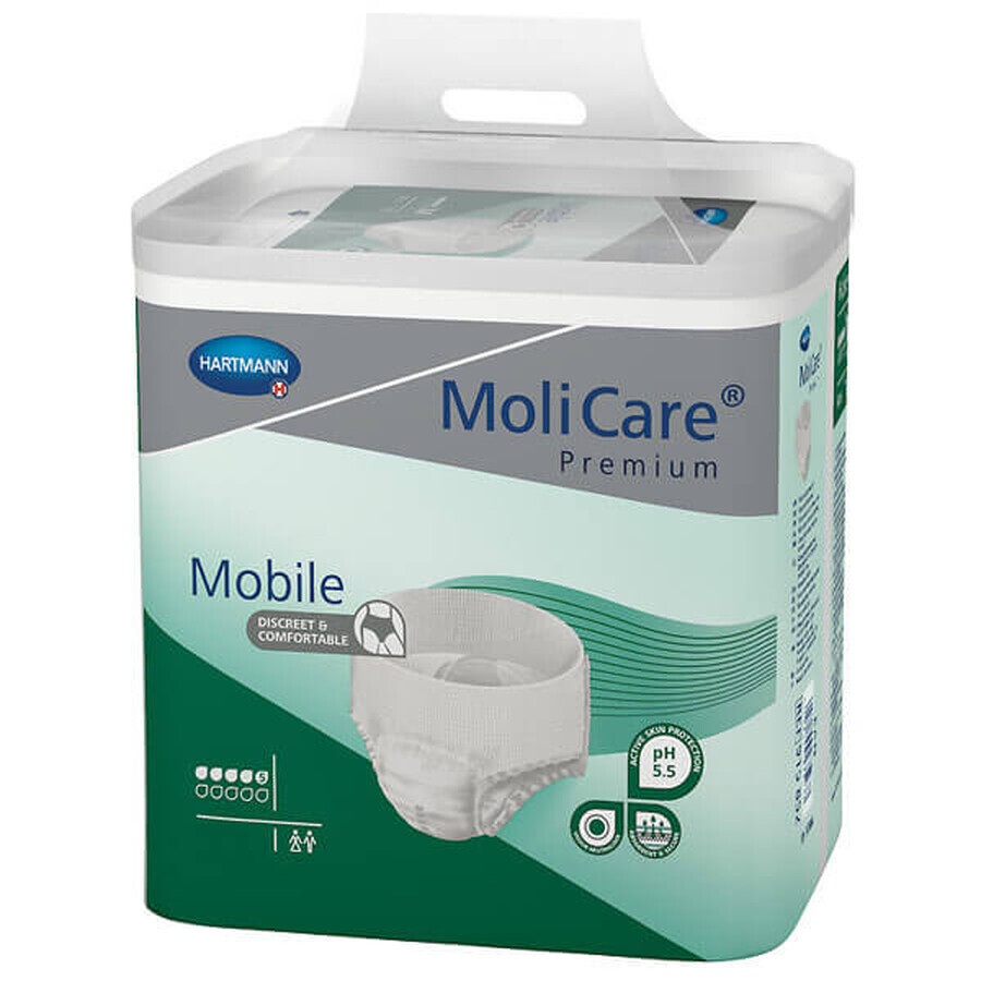 Shop MoliCare Premium Mobile, Windeln, Größe L, 100-150 cm, 5 Tropfen, 14 Stück MoliCare Premium Mobile, Windeln, Größe L, 100-150 cm, 5 Tropfen, 14 Stück