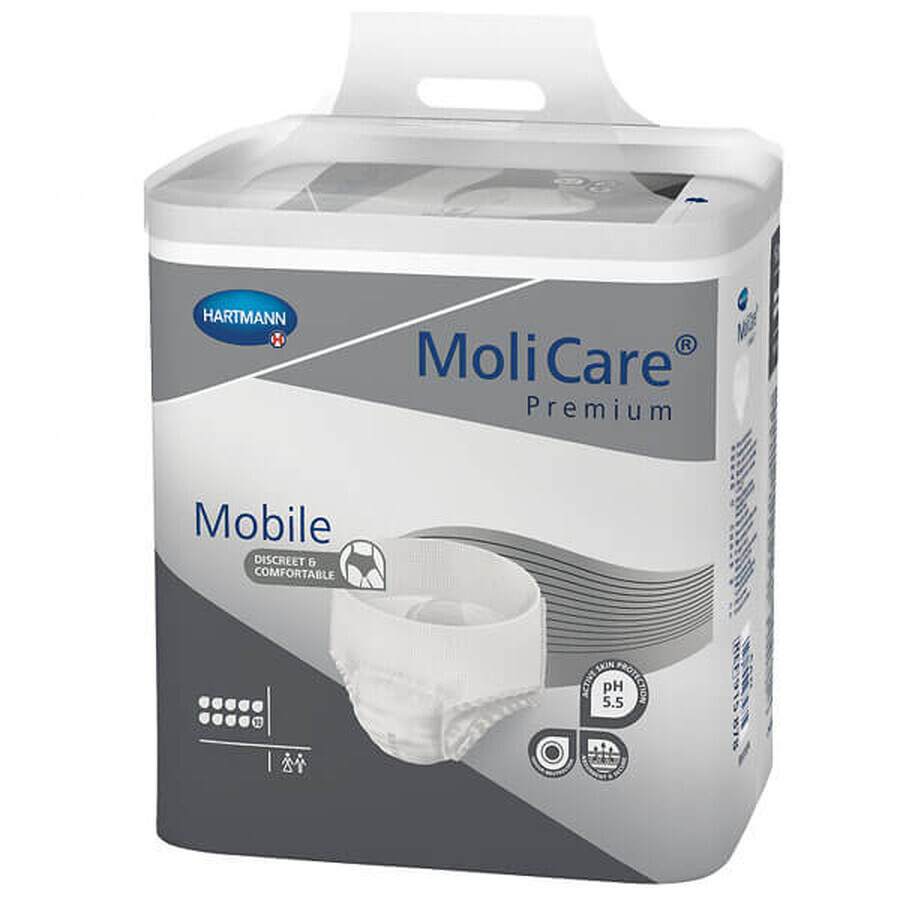 Winkel op MoliCare Premium Mobile, luiers, maat L, 100-150 cm, 10 druppels, 14 st. MoliCare Premium Mobile, luiers, maat L, 100-150 cm, 10 druppels, 14 st.