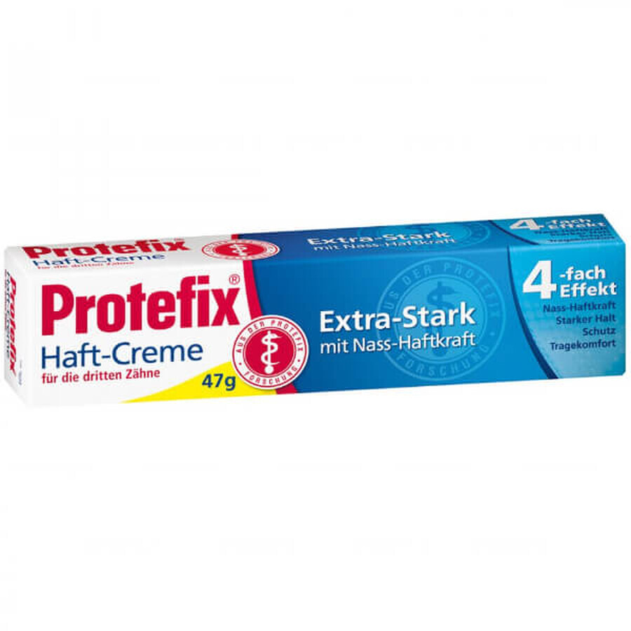 Comprar Protefix, crema fijadora para prótesis dentales, extrafuerte, 4 x efecto, 47 g Protefix, crema fijadora para prótesis dentales, extrafuerte, 4 x efecto, 47 g